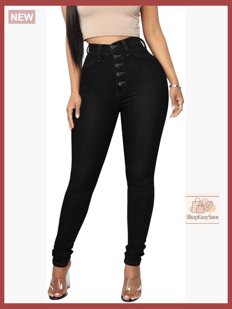 High Waist Stretch Butt Lifting Skinny Colombian Jeans Curvy Fit